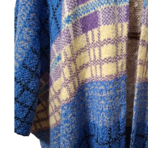 Free People Mercer Kimono Poncho hooded open front ONE SIZE - Picture 6 of 7